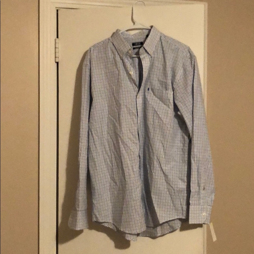 Izod button down, dress shirt, men’s dress shirt